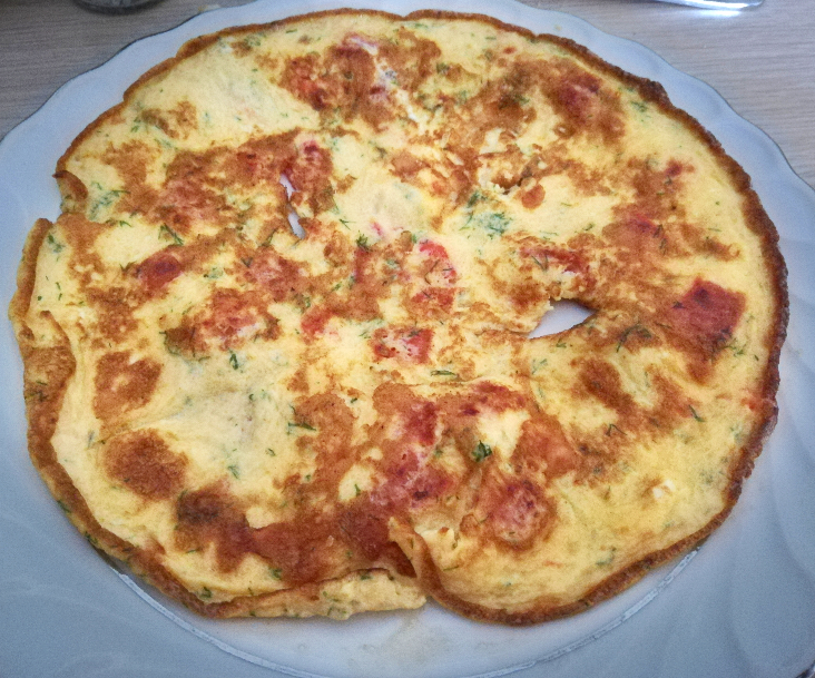 Dereotlu Peynirli Omlet