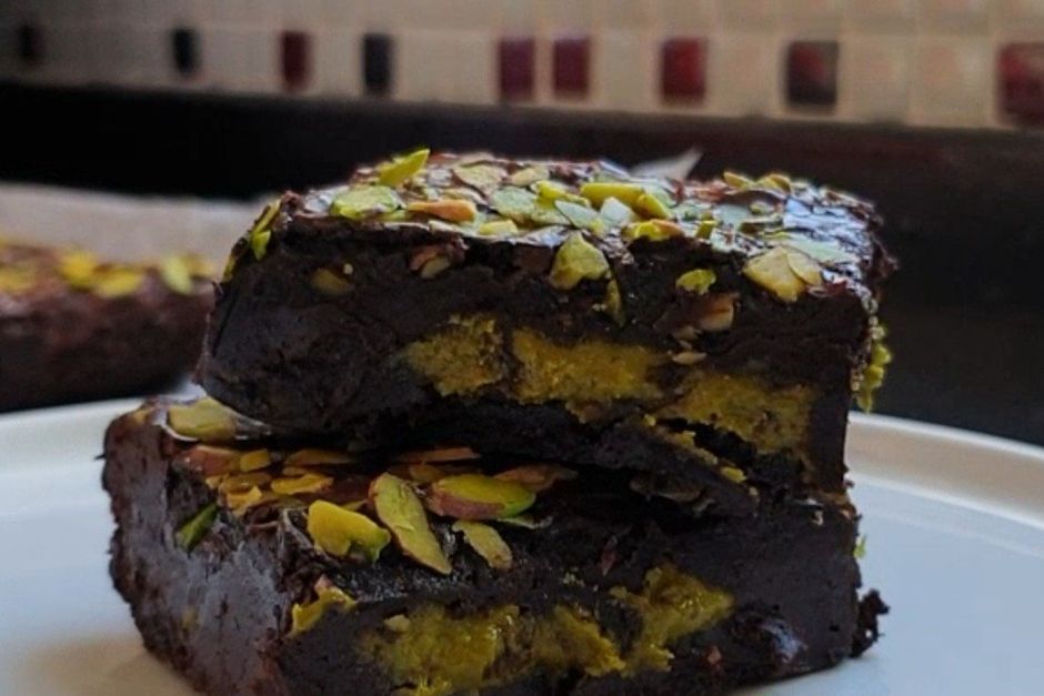 Antep Fıstığı Ezmeli Brownie