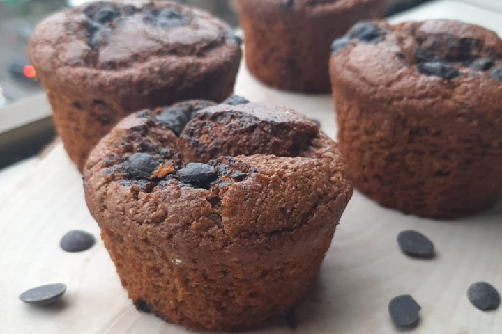 Avokado ve Muzlu Fit Muffin