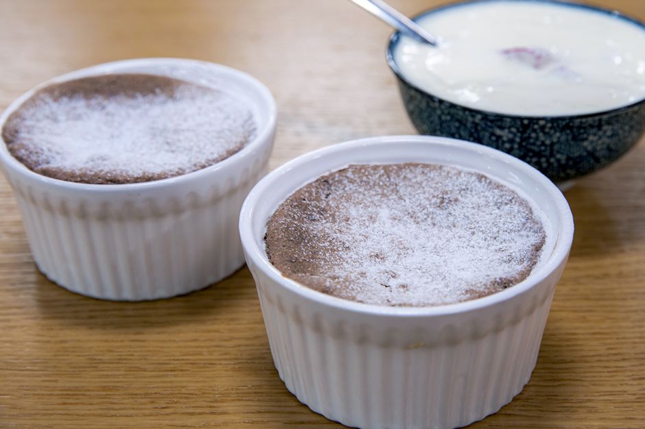 Bademli Çikolatalı Sufle