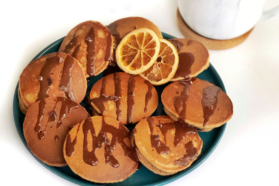 Çikolata Dolgulu Pancake