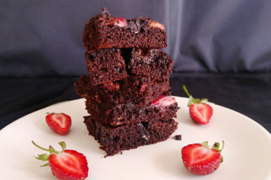 Çilekli Brownie