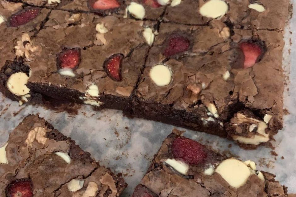 Çilekli Brownie