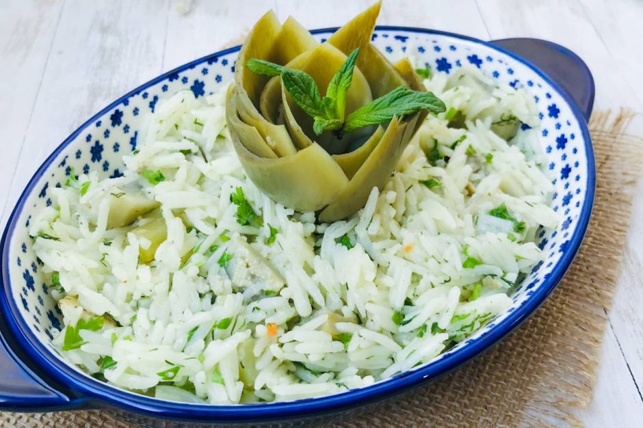 Enginarlı Otlu Basmati Pilavı