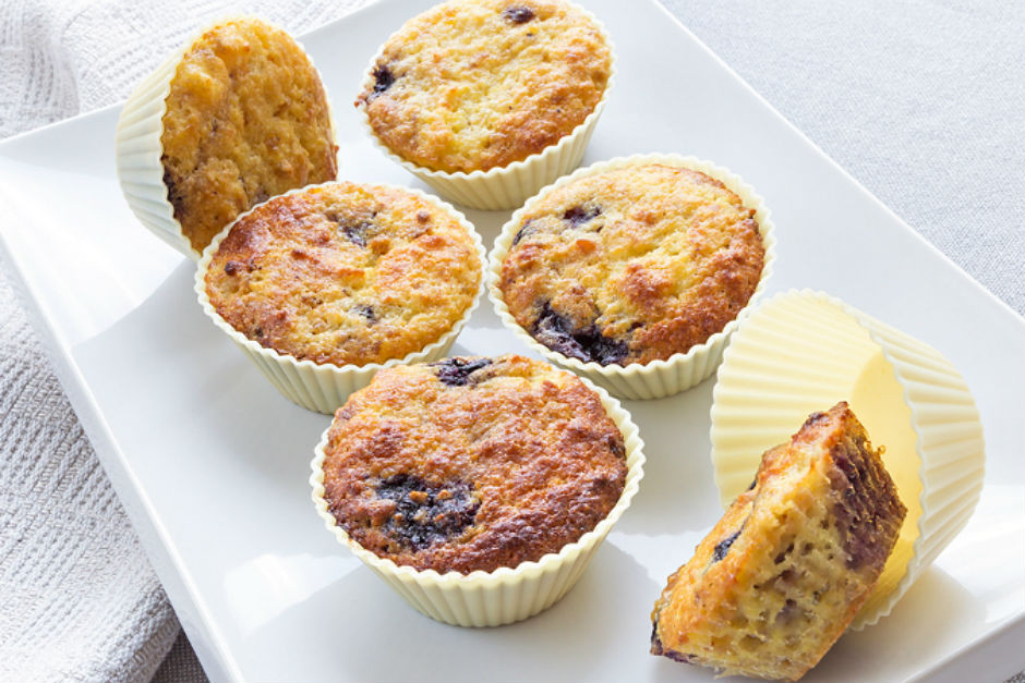 Glutensiz Yaban Mersinli Muffin