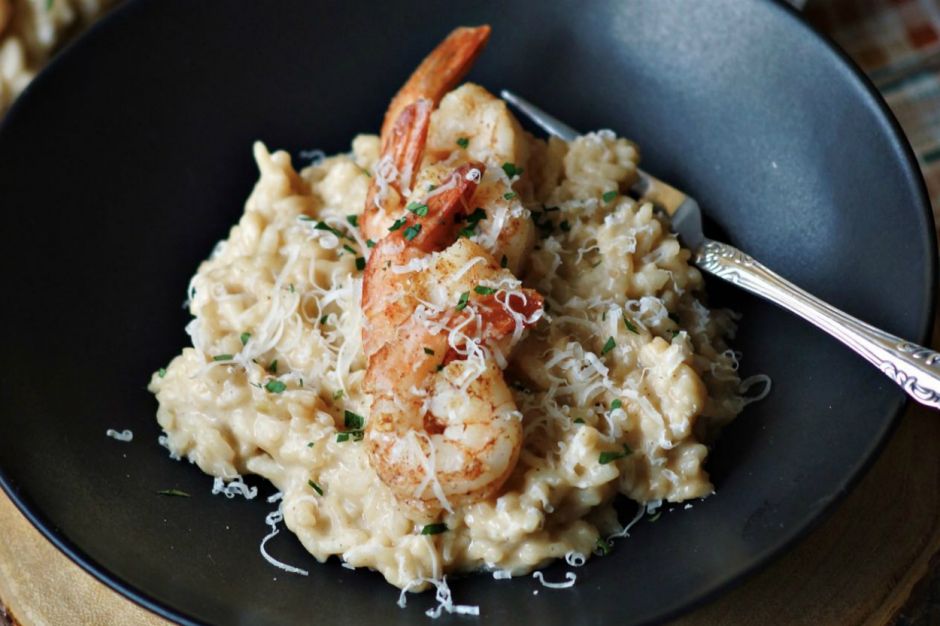 Karidesli Klasik Risotto