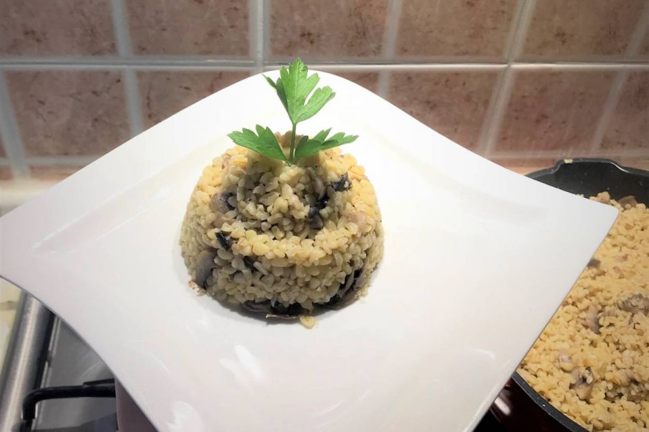 Mantarlı Bulgur Pilavı