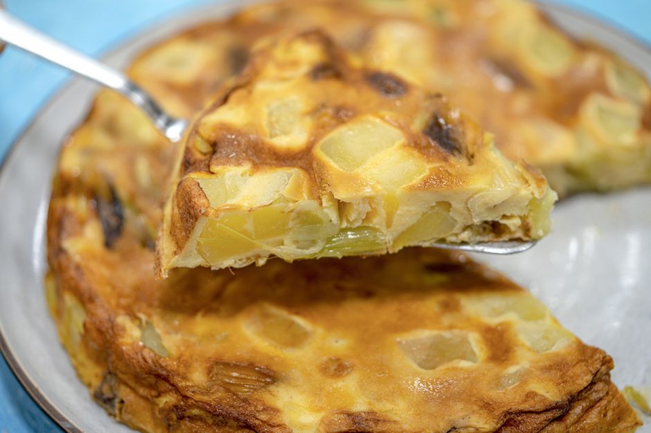 Pırasalı Frittata