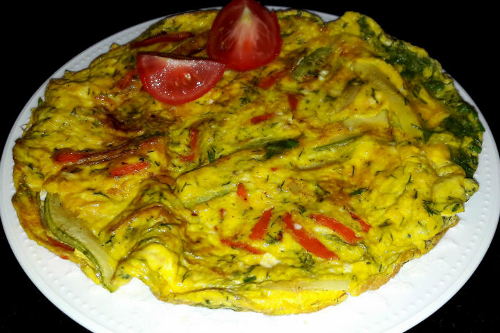 Sebzeli Omlet