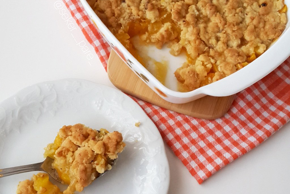 Şeftali Crumble