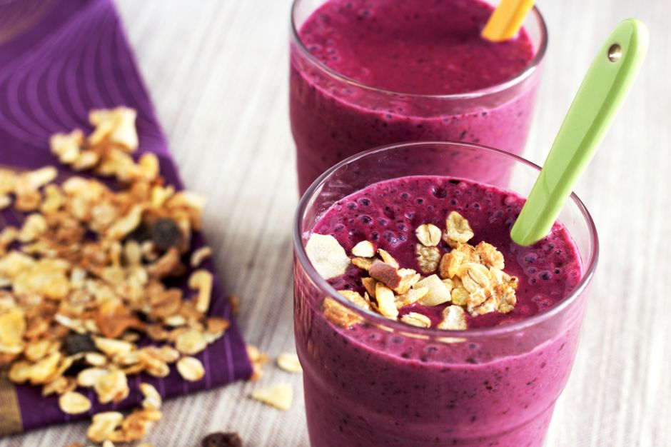 Yeşil Çaylı, Böğürtlenli Smoothie