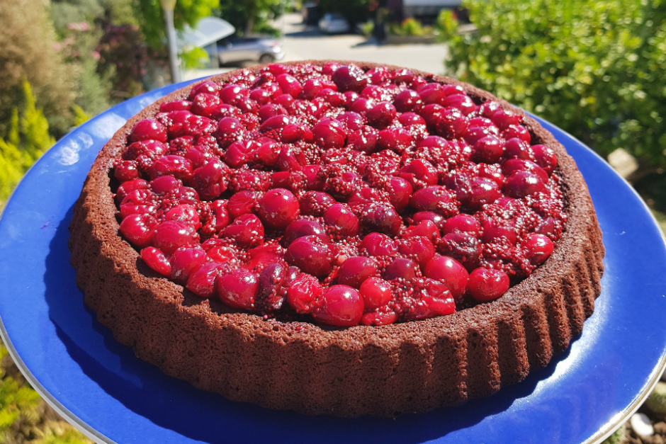 Vişneli Islak Brownie